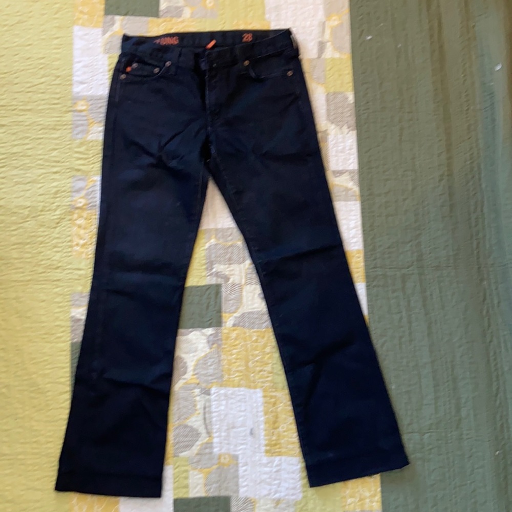 Black HipSlung Jeans